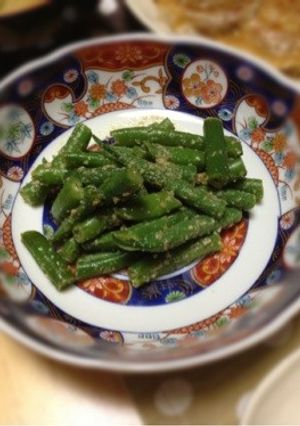 簡単＊いんげんの胡麻和え-レシピのメイン写真