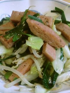 スパムで作る♪超簡単野菜炒め☆-レシピのメイン写真