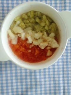 離乳食ナスとミニトマトのダシ煮-レシピのメイン写真
