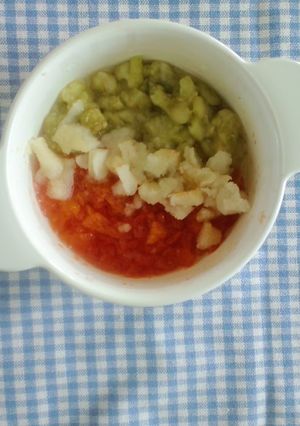 離乳食ナスとミニトマトのダシ煮-レシピのメイン写真