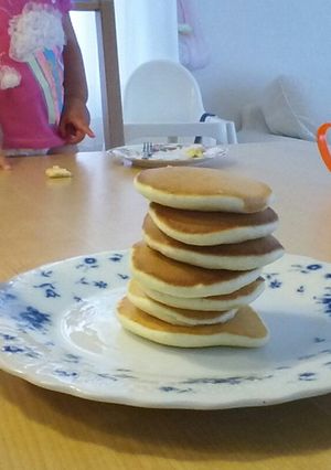 ふわもち　ホットケーキ-レシピのメイン写真