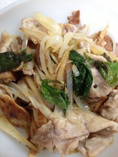 塩らっきょで豚肉炒め-レシピのメイン写真