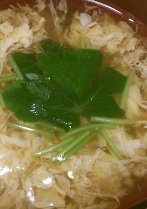三つ葉風味のかきたま汁-レシピのメイン写真