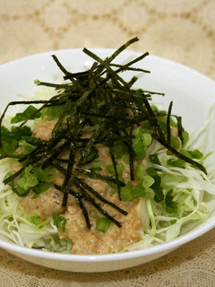 中華風マヨ納豆サラダ-レシピのメイン写真
