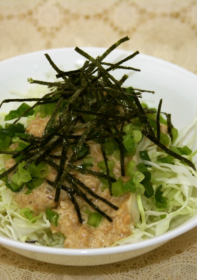 中華風マヨ納豆サラダ-レシピのメイン写真