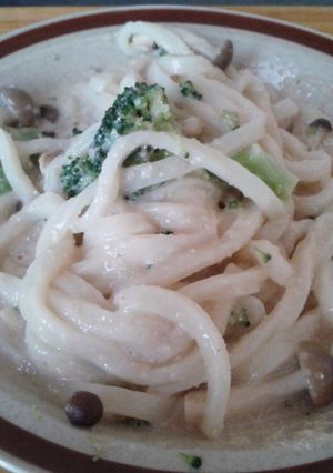 冷凍モノで明太子クリームうどん☆簡単♪-レシピのメイン写真