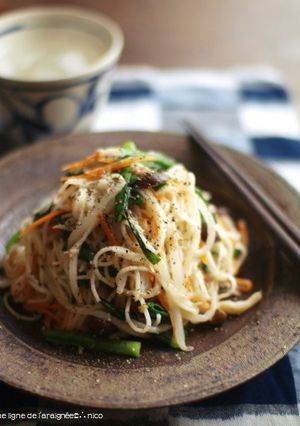 白石温麺(そうめん)ちゃんぷるー。-レシピのメイン写真