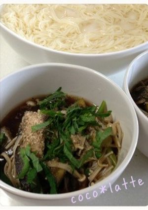 つけ麺風*そうめん(冷や麦)-レシピのメイン写真