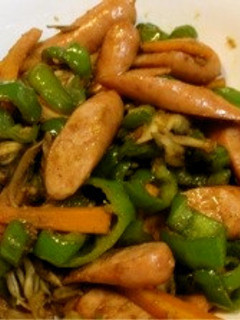 和風な☆ウインナーと野菜のカレー炒め-レシピのメイン写真