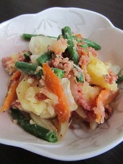 まるで野菜炒め?なじゃがいもの和風サラダ-レシピのメイン写真