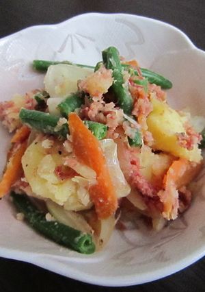 まるで野菜炒め？なじゃがいもの和風サラダ-レシピのメイン写真