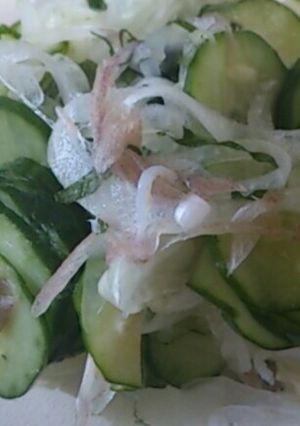 寿司酢で酢の物、夏の薬味で-レシピのメイン写真