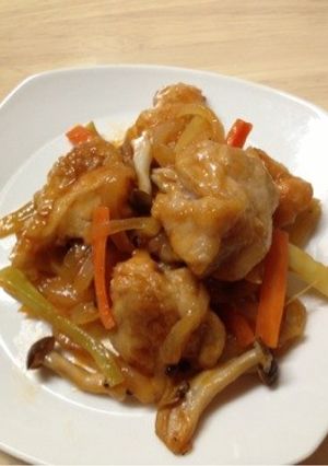 お子様に☆鶏肉とたまねぎのケチャップ炒め-レシピのメイン写真
