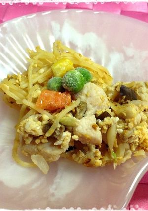 ゎんゎん♥玉子パスタ-レシピのメイン写真