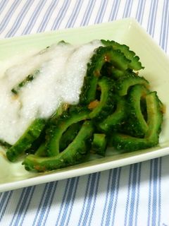 ゴーヤ☆とろろかけ-レシピのメイン写真