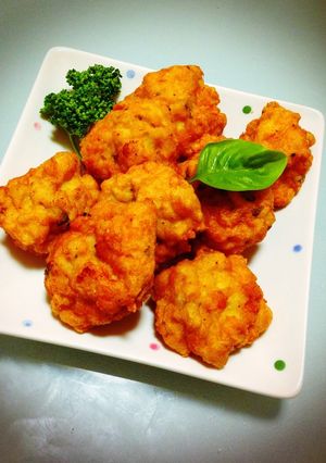 簡単ヘルシー♫豆腐とバジルのナゲット-レシピのメイン写真