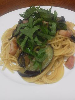 茄子とベーコンのコク旨和風パスタ-レシピのメイン写真