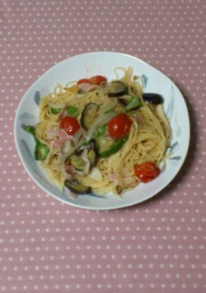 夏野菜のペペロンチーノ-レシピのメイン写真