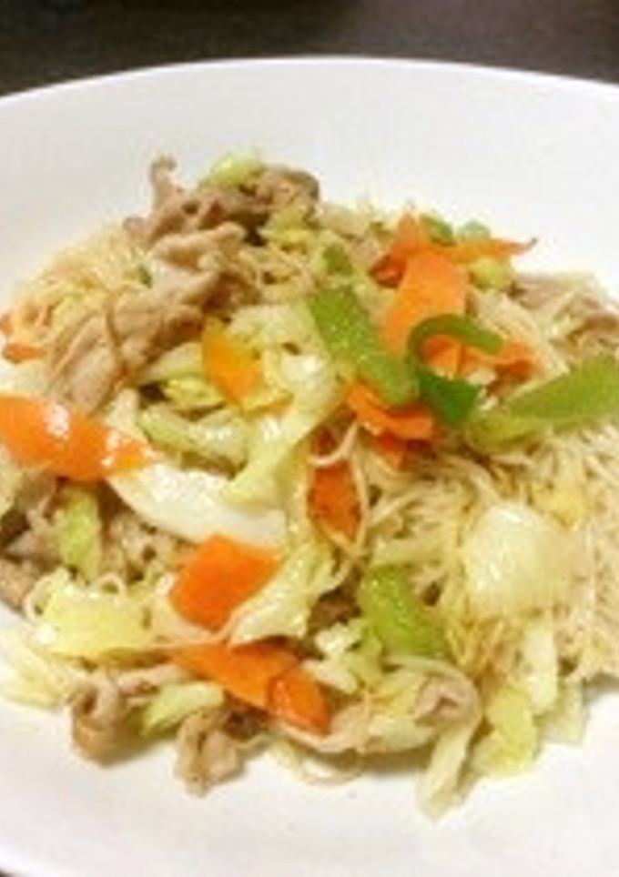 ヘルシー炒めそうめん〜塩焼きそば風〜-レシピのメイン写真