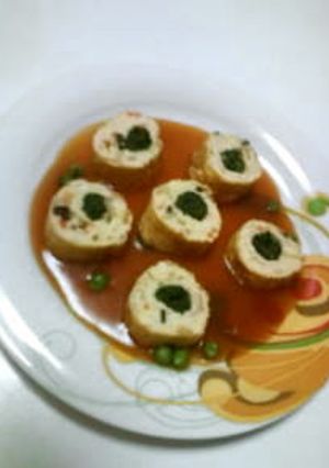 市販のモトもひと手間で☆お洒落なかに玉♥-レシピのメイン写真