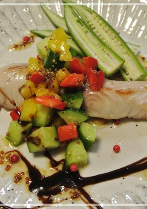 シイラ(マヒマヒ)の野菜ドレかけ-レシピのメイン写真