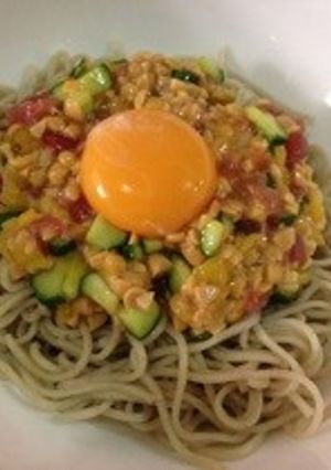 切って混ぜるだけ☆納豆そば-レシピのメイン写真