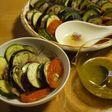 夏野菜の重ね蒸し オリーブオイルソース
