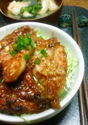 とっても簡単♪こってり甘辛みそ豚丼-レシピのメイン写真