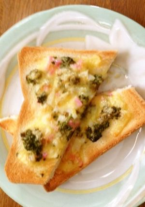 かまぼことパセリのチーズトースト-レシピのメイン写真