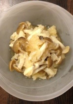 冷たいしめじのみぞれ和え✿-レシピのメイン写真