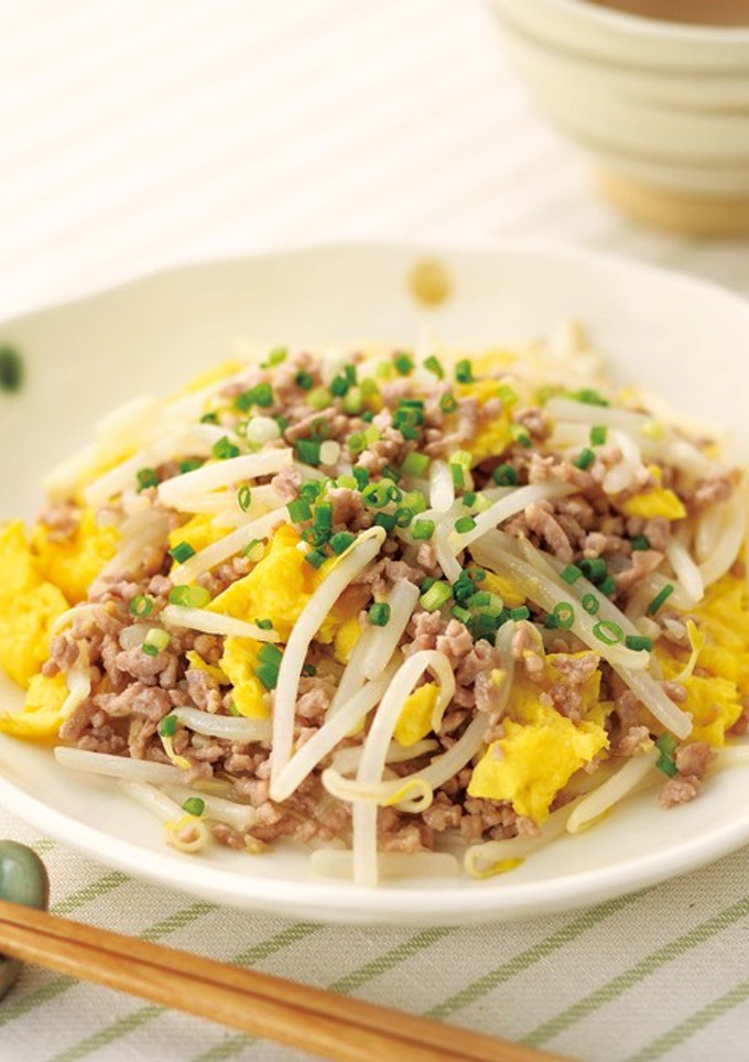 もやしとひき肉の中華風玉子炒め-レシピのメイン写真