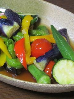 夏野菜の揚げ浸し-レシピのメイン写真