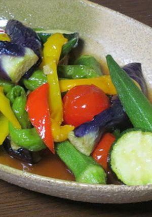 夏野菜の揚げ浸し-レシピのメイン写真