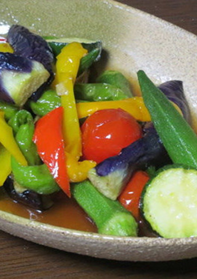夏野菜の揚げ浸し-レシピのメイン写真