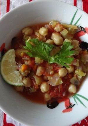 ひよこ豆の夏野菜煮込み-レシピのメイン写真