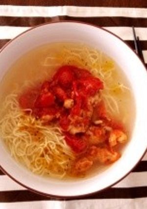 ♡夏にぴったり冷やしラーメントマト味♡-レシピのメイン写真
