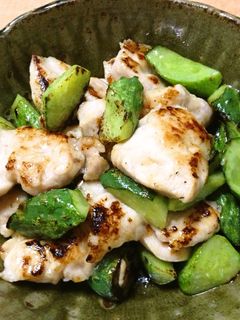 鶏むね肉ときゅうりの炒め物-レシピのメイン写真