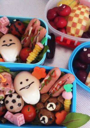 キャラいっぱい弁当-レシピのメイン写真