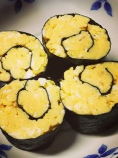 薔薇のような海苔巻き卵焼き -レシピのメイン写真
