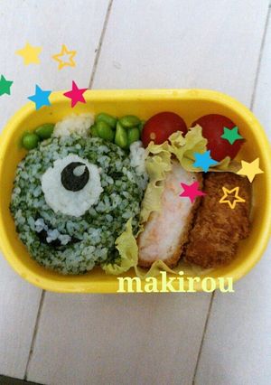 キャラ弁★モンスターズインクのマイク-レシピのメイン写真