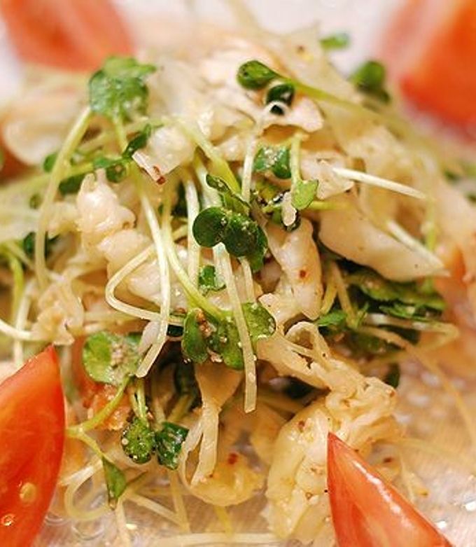 鶏ささみとカイワレの粒マスタードサラダ-レシピのメイン写真