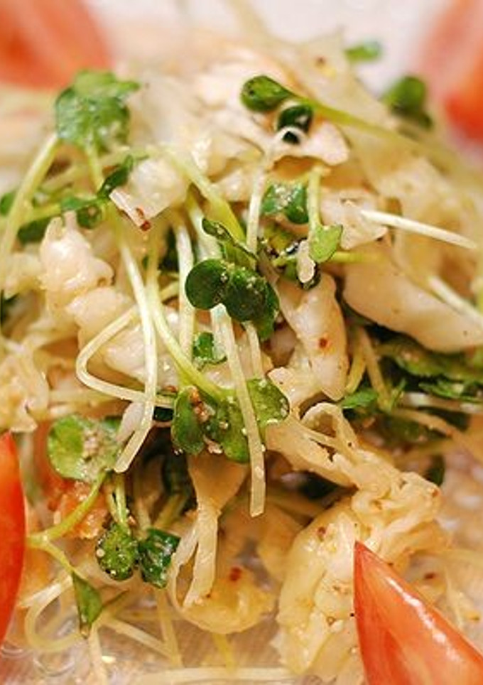 鶏ささみとカイワレの粒マスタードサラダ-レシピのメイン写真