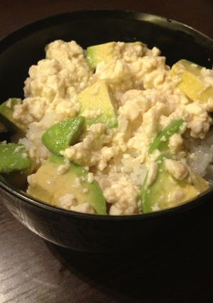 超簡単♪豆腐アボカド丼-レシピのメイン写真