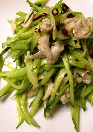 きゅうりと鶏皮の和え物-レシピのメイン写真