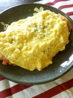 簡単♪我が家のふわふわオムライス♡-レシピのメイン写真