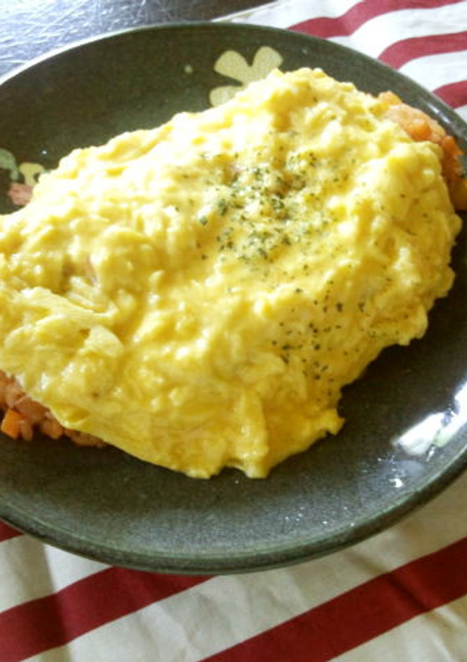 簡単♪我が家のふわふわオムライス♡-レシピのメイン写真