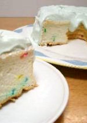 レインボーエンゼルフードケーキ-レシピのメイン写真