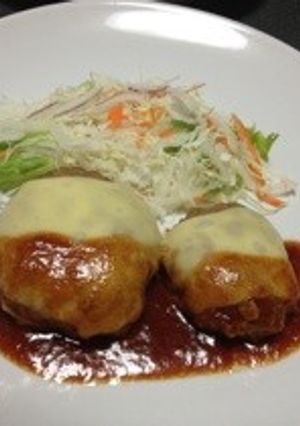 チーズハンバーグ-レシピのメイン写真