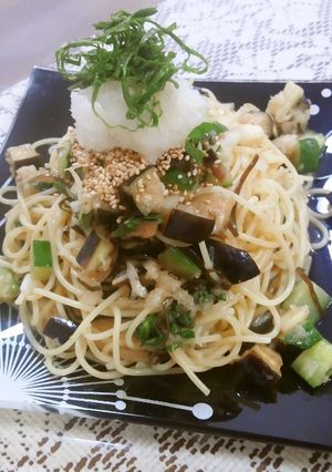 夏野菜の浅漬け風冷製パスタ-レシピのメイン写真