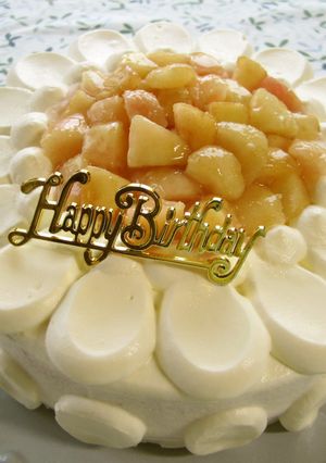 夏*バースデーケーキ*ひまわり-レシピのメイン写真
